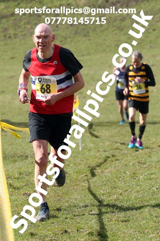 Masters men 2021 NECAA Cross Country Relays, Thornley Farm, Peterlee, Saturday, April 10th. Photo: David T. Hewitson/Sports for All Pics